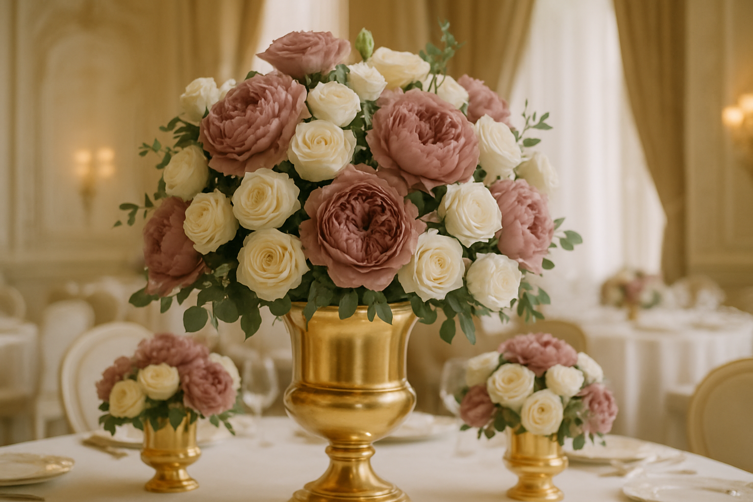 Düğün çiçek dekorasyonu